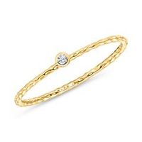 anillo de topacio para mujer en oro 14 quilates