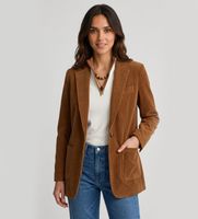 pennyblack para mujer 2621916106200 blazer de punto de terciopelo candore marron 40 casual algodon