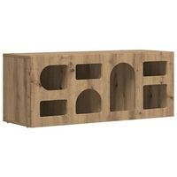 mueble de tv elst 100 x 35 x 40 cm roble artisan vidaxl
