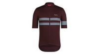 maillot de manga corta rapha brevet para hombre marron plata