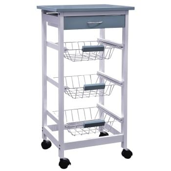 Carro Verdulero IDEALCASA  Frigg madera y mdf - Gris