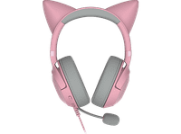 auriculares gaming - razer kraken kitty v2 sonido envolvente orejas gatito microfono integrado rosa