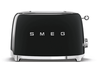 tostadora - smeg tsf01bleu 950 w 2 rebanadas cortas ranuras 50s style acabado brillante negro