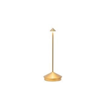 Lámpara De Mesa Led Pina Pro Gold Recargable Y Regulable - 2,2 W, 2200-2700-3000 K, Ip54