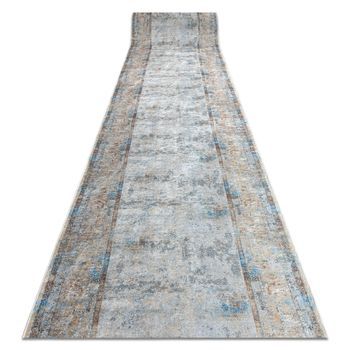 Alfombra De Pasillo Con Refuerzo De Goma Lotus Bordero 95111 Gris / Be 80x290 Cm