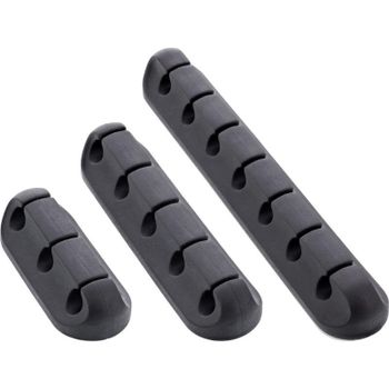 Clip para cable InLine 59971B Universal TPR Negro Autoadhesivo