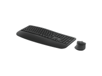 pack teclado  raton - logitech signature mk880 inalambrico bluetooth reposamanos multidispositivo pc-mac personalizable negro