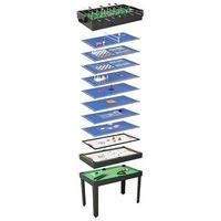 mesa multijuegos 15 en 1 negro 121x61x82 cm vidaxl