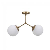 plafon de techo mulen laton 2 luces