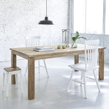 Mesa De Comedor De Madera Teca Reciclada Maciza Para 10 Personas