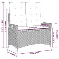 conjunto de comedor de patio con cojines juego de 4