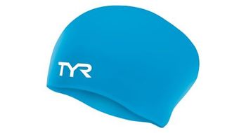 Gorro de bano azul tyr para pelo largo
