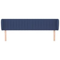 cabecero cama mueble de dormitorio de tela 183 x 23 x 7888 cm azul m020007298