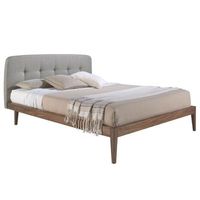 cama capitone tela color gris angel cerda 7177 172x217x98