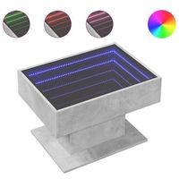 mesa de centrormesa auxiliarrmesita de centro y led madera ingenieria gris hormigon 70x50x45cm