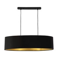 luxpro lampara colgante - moderna - diseno - altura 132 cm - iluminacion interior - luz efectiva - negro - 2x e27
