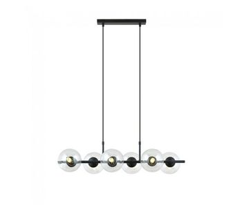 Lámpara colgante armaro transparente 6 luces marca wonderlamp