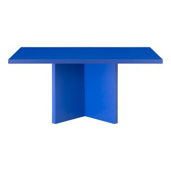 Mesa de centro tablero laminado de 3cm azúl prussia 100x60cm