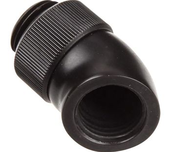 EK-AF Angled 45 Degrees Fitting Adapter - Black, Black