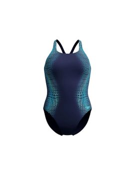 Bañador Speedo Digital Printed Medalist 1 Piece Mujer Azul