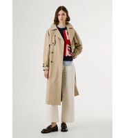 pepe jeans para mujer pl4024349 abrigo sofia beige xl casual poliester