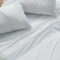 juego de sabanas 50 algodon diseno naif azul 150 x 190200 cm - azul - burrito blanco
