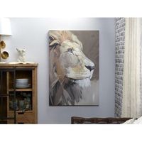 lienzo impr leon perfil 50 oleo 80x120 cms 80x3x120 cms