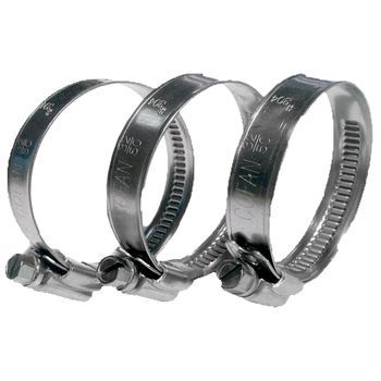 Abrazaderas Metalicas Inoxidable A-2 Banda 12mm Medidas:60 - 80 Caja De 50 Unidades