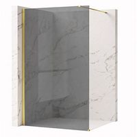 pared de la ducha rea flexi grey gold 90