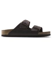 birkenstock para mujer 452763 sandalias de piel arizona soft footbed oiled ajuste estrecho marron 40 plano ninguno casual