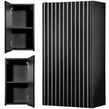 Armario De Pared Para Baño Newport 57x30x19 Cm - Negro [en.casa]