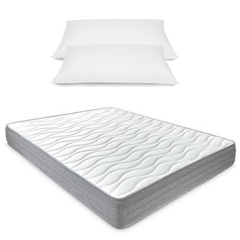 Colchón 150x190 Viscoelástico Nora | Firme, Reversible Y Ergonómico | Incluye 2 Almohadas Gratis