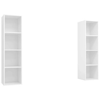 Muebles De Salón De Pared 2 Piezas Madera De Ingeniería Blanco Vidaxl