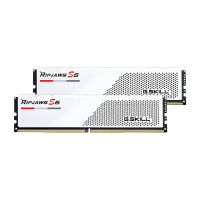 memoria ram gskill ripjaws f5-6000j3040g32gx2-rs5w 64gb 2x32gb ddr5 6000mhz cl30 intel xmp blanco