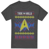 star trek tops y camisetas trek the halls ugly para mujer
