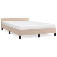 estructura cama con cabecero sin colchon cappuccino 120x200 cm vidaxl