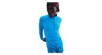 camiseta 1 4 zip nike stride blue  hombre