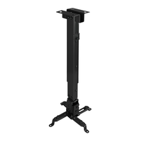 soporte techo video-proyector tooq 20kg 16-65cm inclinable negro