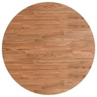 tablero de mesa  tablero escritorio redonda madera de roble marron claro o90x15 cm