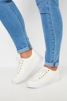 deportivas blancas acolchadas en ancho especial