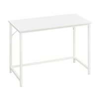 escritorio de ordenador compacto de acero oficina ergonomica - blanco