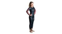 nabaji neopreno ows 900 traje de bano para mujer negro   rojo