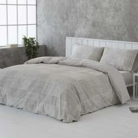 funda nordica lezo 100 algodon organico beige  cama 135