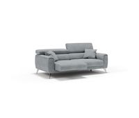 caravaggio sofa con asientos deslizantes en tela suave e impermeable 199 cm gris claro