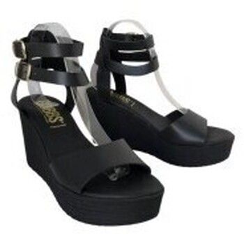 Gobbs Zapatos de tacón SANDALIA CUÑA PIEL PLANTA GEL para mujer