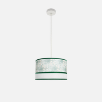 fabrilamp colgante caledonia 1xe27 blanco verde regx40x40cm