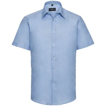 Russell Collection Camisa manga corta Oxford para hombre