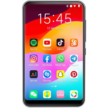 Reproductor de Música MP3 Bf12 Android 10 con Wifi, Bluetooth, 8 Núcleos, 2 GB de RAM, Pantalla IPS de 4 Pulgadas, Spotify, Deezer, Play Store, Video 720P, 80 GB