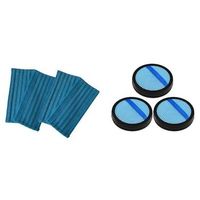 3 filtros hepa lavables para prefiltro de motor con 4 panos de fregona para aspiradora 21309