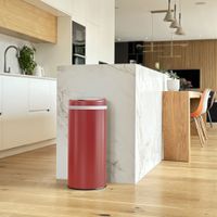 cubo de basura de cocina automatico rojo  42l